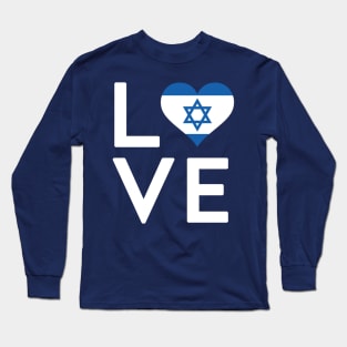 I Love Israel 70ths Anniversary Israeli Patriotic Long Sleeve T-Shirt